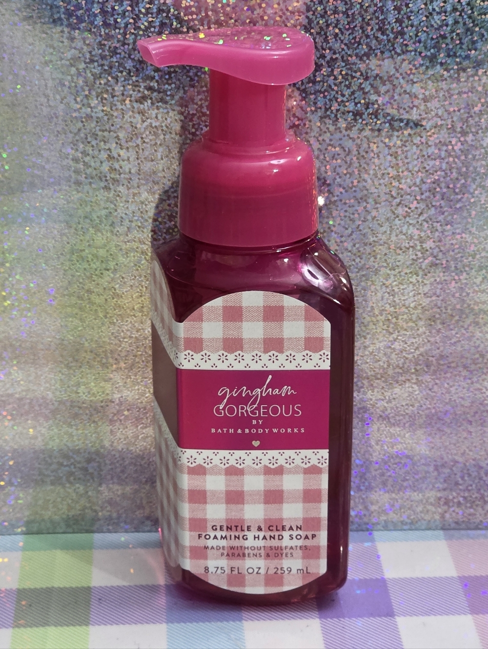 Bath & Body Works Gingham Gorgeous Foaming Hand Soap 8oz New RARE
